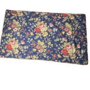 Ralph Lauren CHAPS King Pillow Sham CAPE COD Rose Floral Cotton Cottagecore Blue